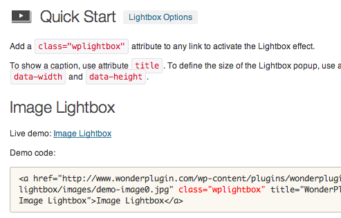 WordPress Lightbox