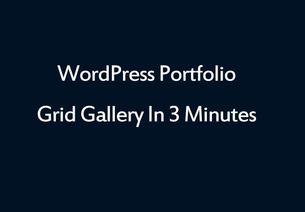 Wordpress Portfolio Grid Gallery